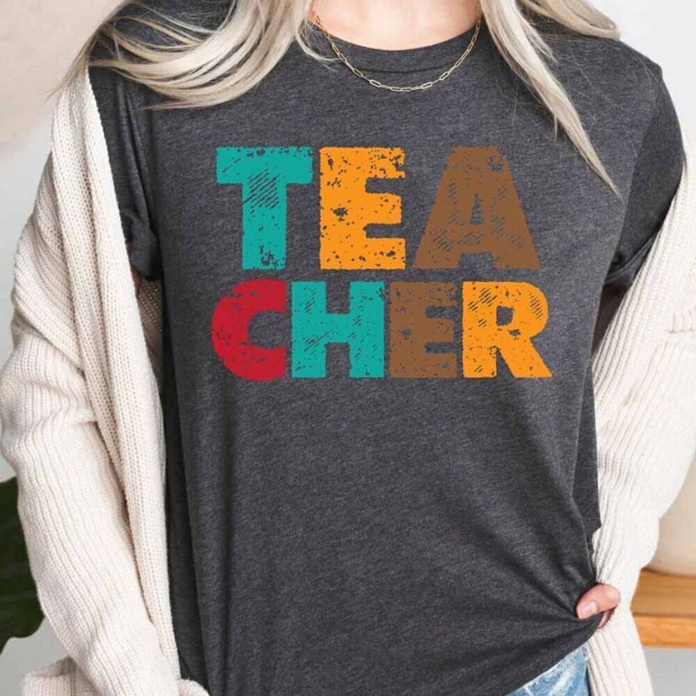 Teacher Trendy Appreciation Modern Educator Gift T-Shirt